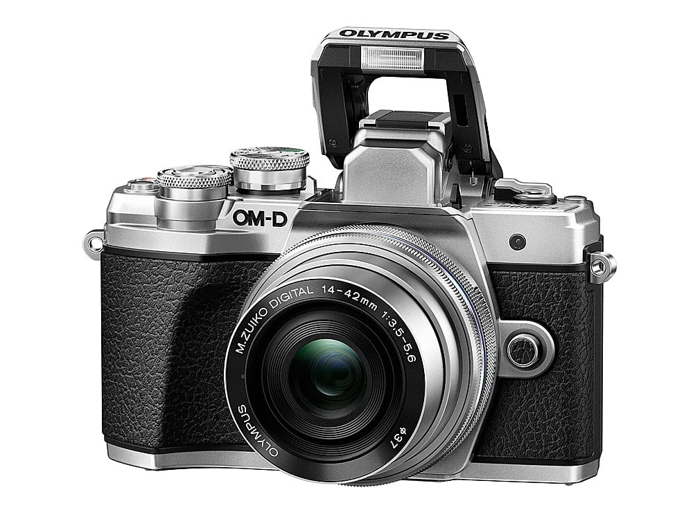 Olympus OM-D E-M10 Mark IV Mirrorless Digital Camera with 14-42mm Lens  (Black) by Olympus at B&C Camera