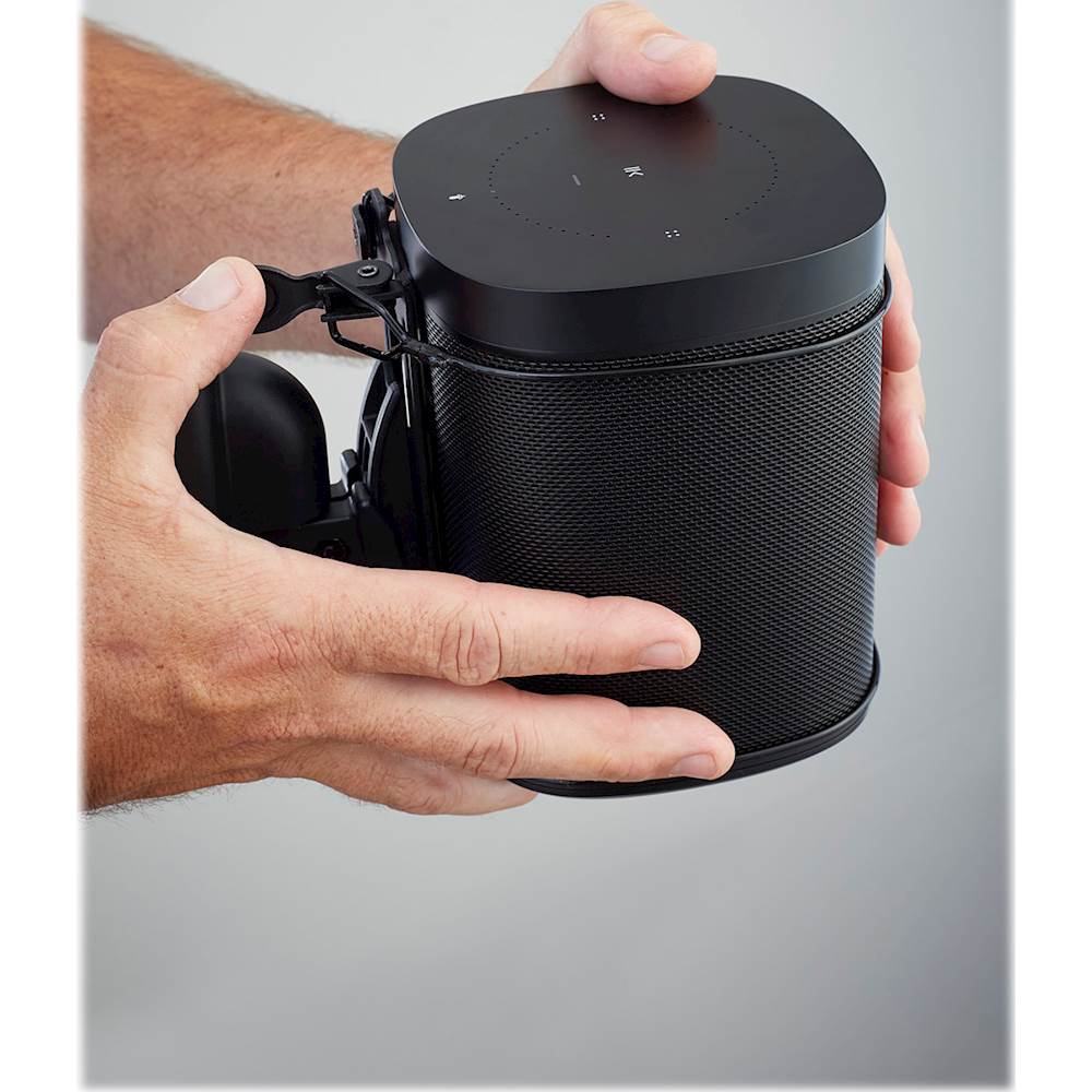 Black wearevr SONOS Speaker Mount Wall Bracket for SONOS Play:1 and SONOS Play:3 Tilt/Swivel Adjustable,Pair 