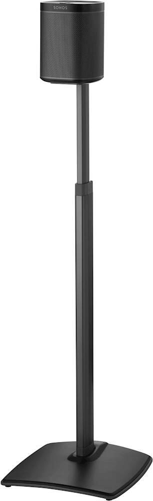 Front. Sanus - Adjustable Height Speaker Stand for Sonos One, PLAY:1 and PLAY:3 Speakers - Black.