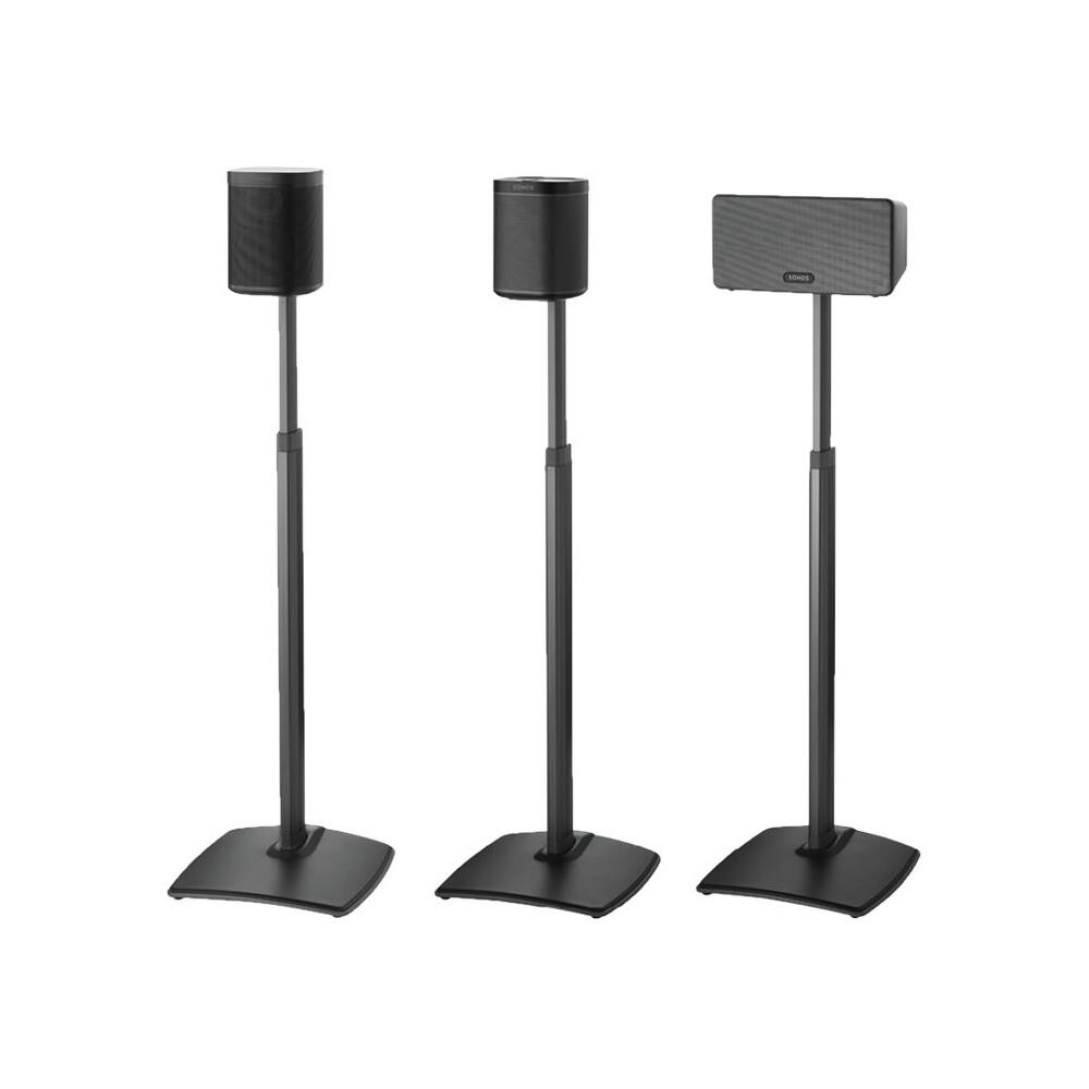 Alt View 11. Sanus - Adjustable Height Speaker Stand for Sonos One, PLAY:1 and PLAY:3 Speakers - Black.