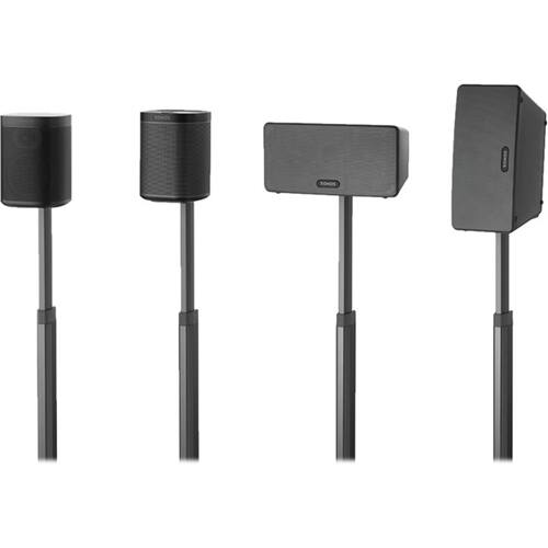 Alt View 17. Sanus - Adjustable Height Speaker Stand for Sonos One, PLAY:1 and PLAY:3 Speakers - Black.