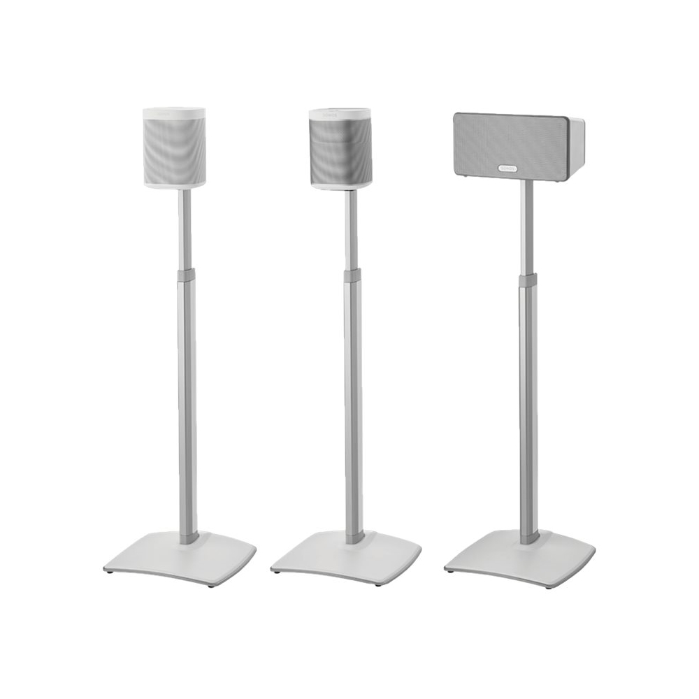 30" 42" Adjustable Height Speaker Stand for Sonos One, Sonos One SL, PLAY:1 and PLAY:3 Speakers White - Best Buy