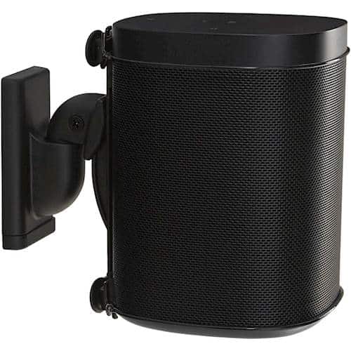 Alt View 11. Sanus - Adjustable Wall Mount for Sonos ONE, PLAY:1 and PLAY:3 Speakers (Pair) - Black.