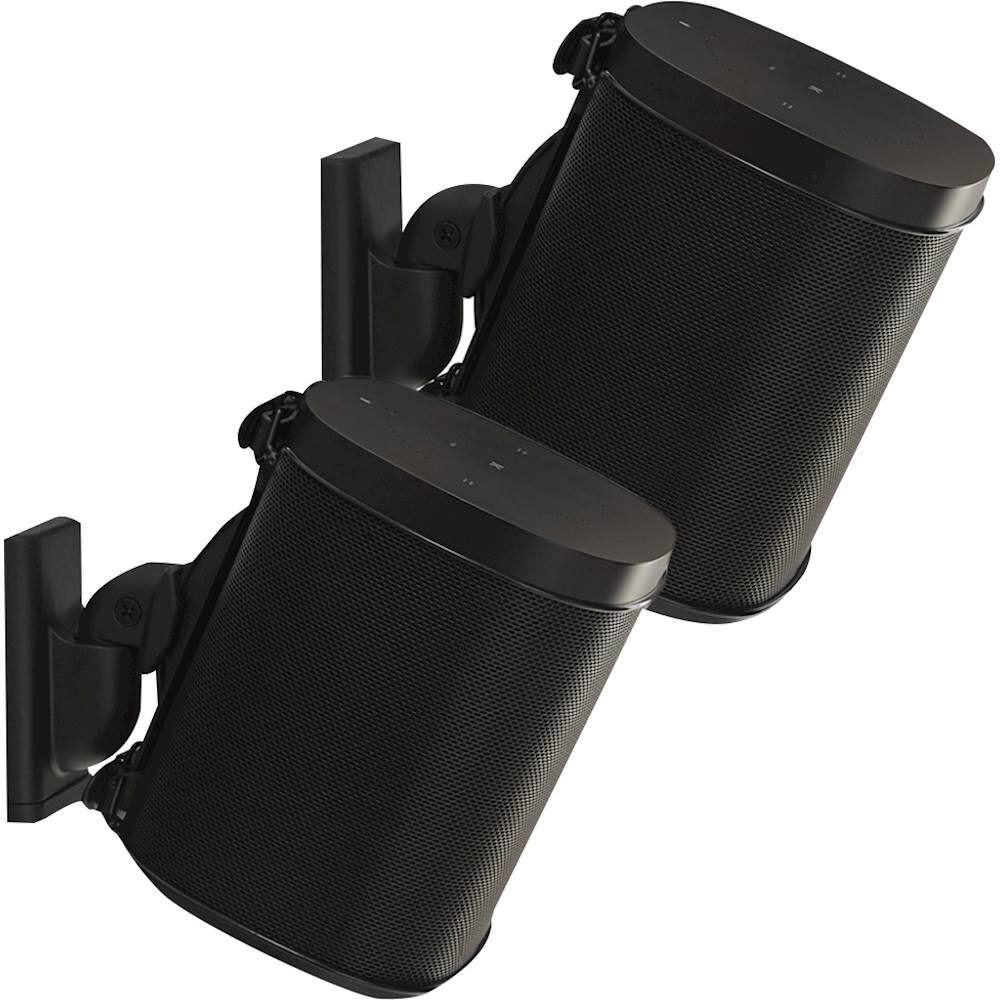 Alt View 12. Sanus - Adjustable Wall Mount for Sonos ONE, PLAY:1 and PLAY:3 Speakers (Pair) - Black.