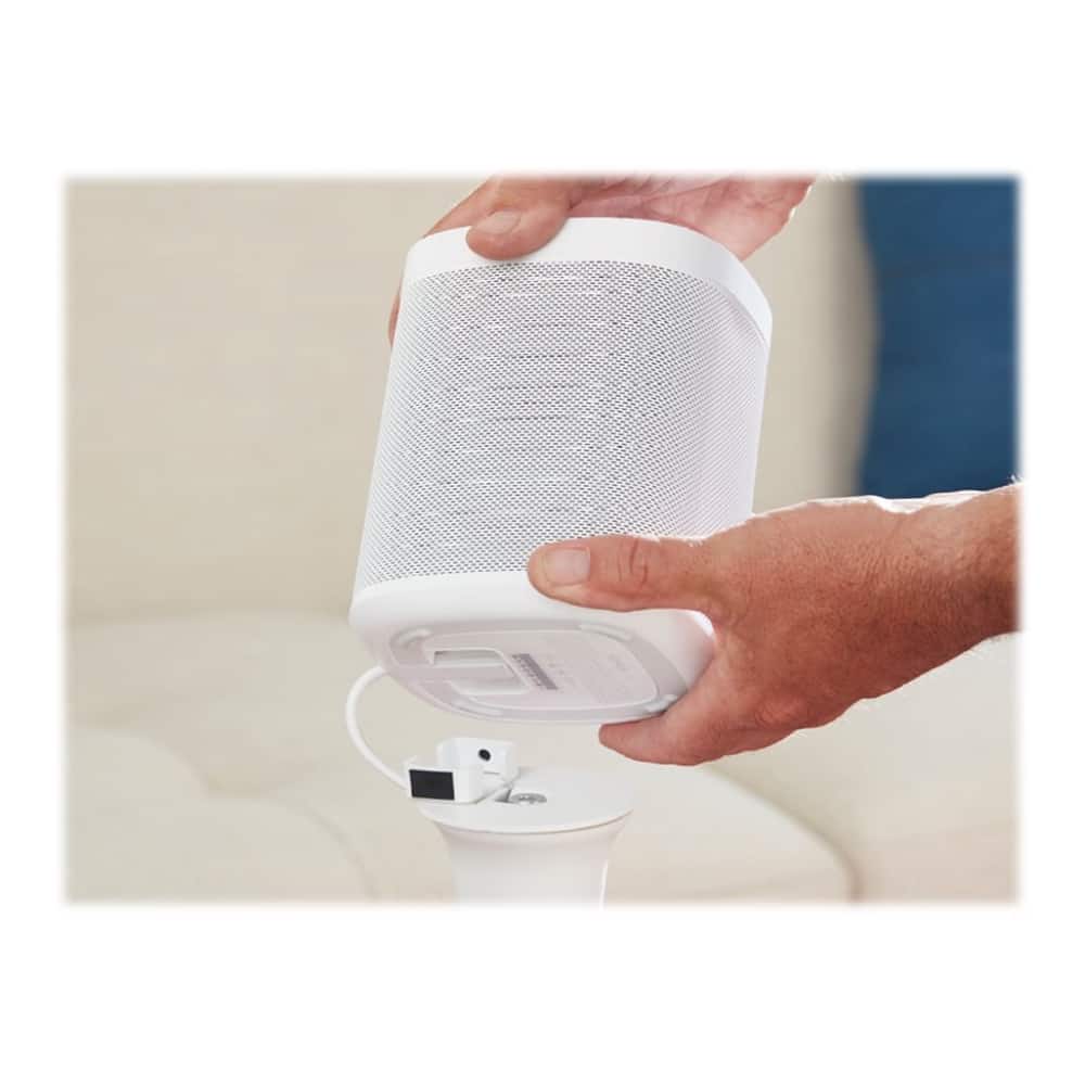 Alt View 13. Sanus - 34" Speaker Stands for Sonos One, Sonos One SL, Play:1 and Play:3 (2-Pack) - White.