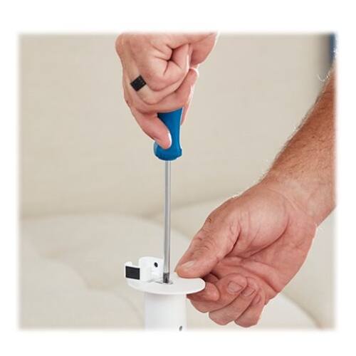 Alt View 15. Sanus - 34" Speaker Stands for Sonos One, Sonos One SL, Play:1 and Play:3 (2-Pack) - White.