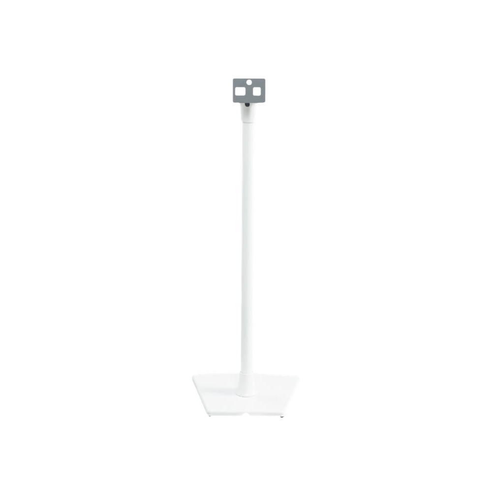 Left View: Sanus - 34" Speaker Stands for Sonos One, Sonos One SL, Play:1 and Play:3 (2-Pack) - White