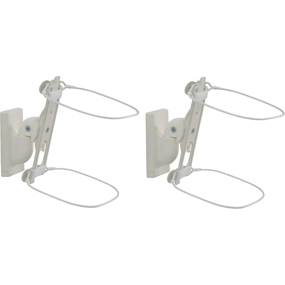 Angle. Sanus - Adjustable Wall Mount for Sonos ONE, PLAY:1 and PLAY:3 Speakers (Pair) - White.