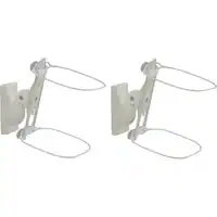 Sanus - Adjustable Wall Mount for Sonos ONE, PLAY:1 and PLAY:3 Speakers (Pair) - White - Front_Zoom