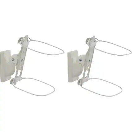 Angle. Sanus - Adjustable Wall Mount for Sonos ONE, PLAY:1 and PLAY:3 Speakers (Pair) - White.