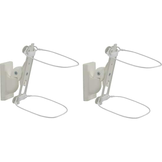 Sanus Adjustable Wall Mount For Sonos One Play 1 And Play 3 Speakers Pair White Wswm22 W1 Best Buy