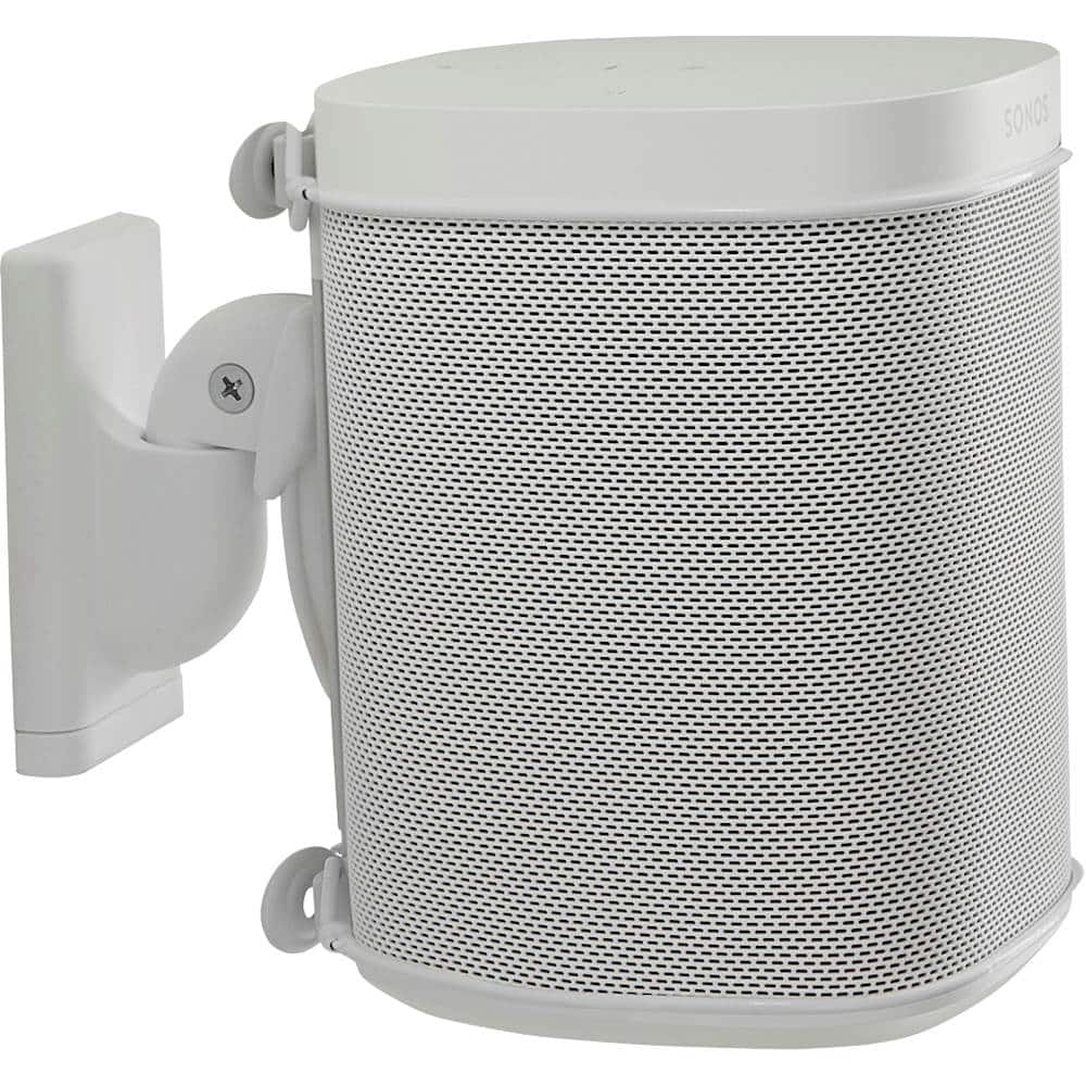 Alt View 11. Sanus - Adjustable Wall Mount for Sonos ONE, PLAY:1 and PLAY:3 Speakers (Pair) - White.