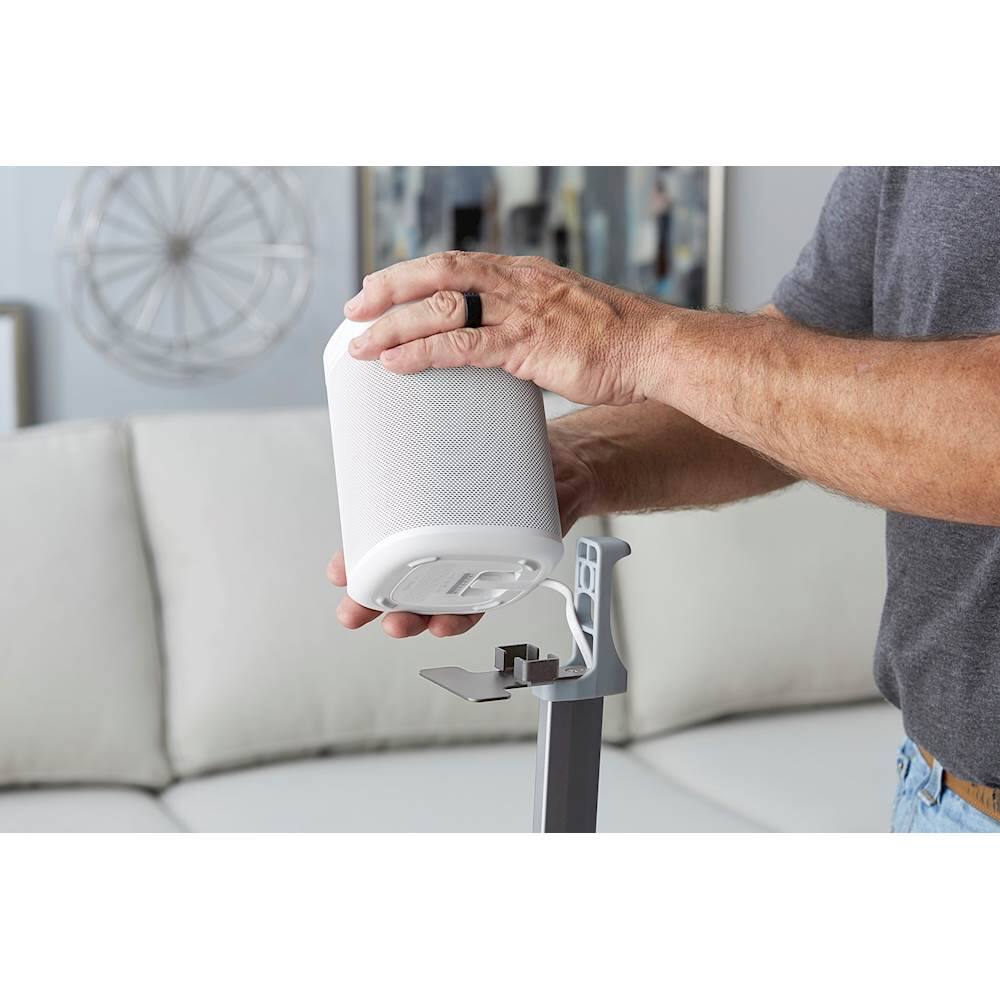 Alt View 20. Sanus - Adjustable Height Speaker Stands for Sonos One, PLAY:1 and PLAY:3 Speakers (Pair) - White.