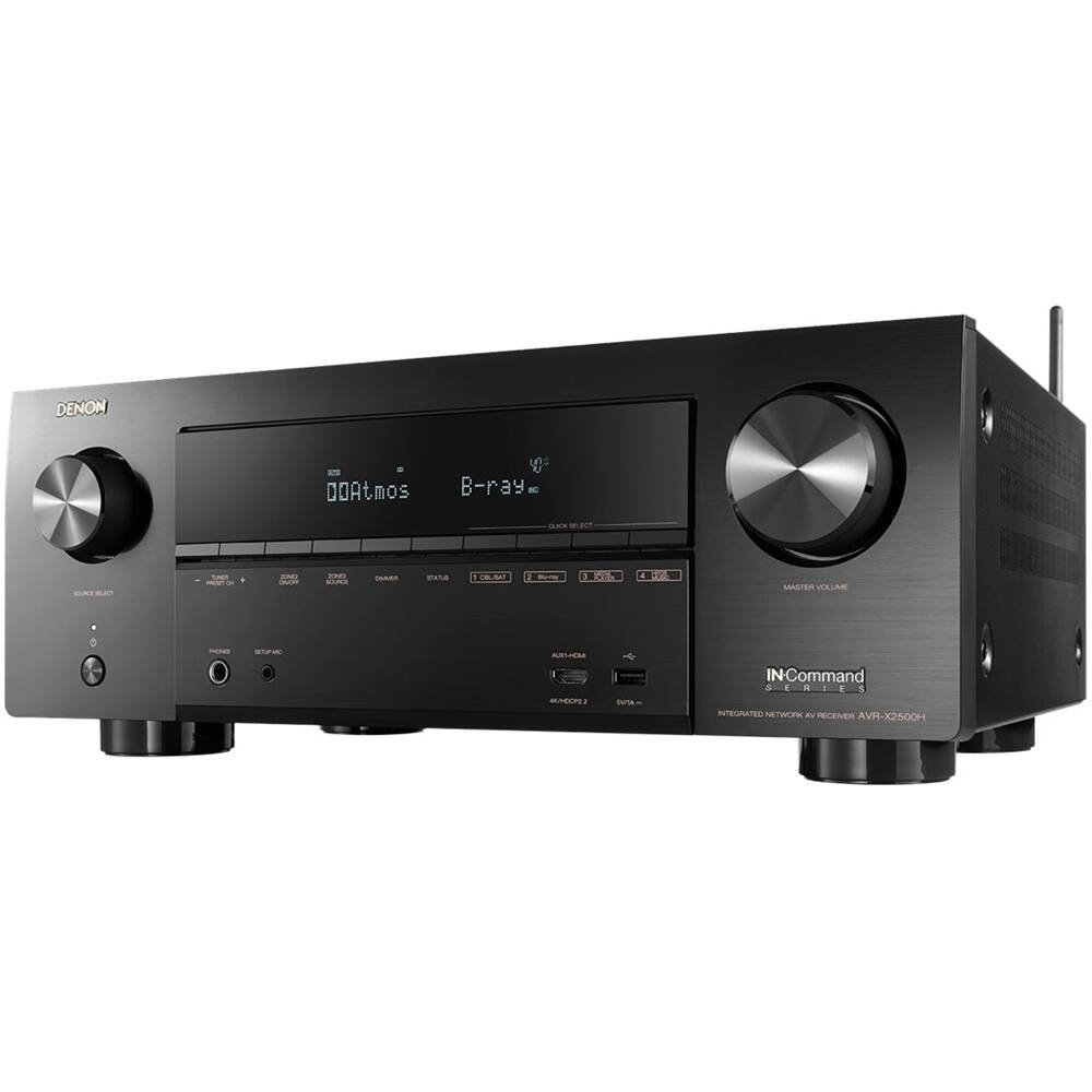 Alt View 11. Denon - IN-Command Series 665W 7.2-Ch. With HEOS 4K Ultra HD HDR Compatible A/V Home Theater Receiver - Black.