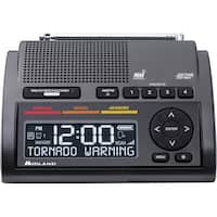 Midland - Desktop Weather Alert Radio - Black - Front_Zoom