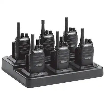 Angle. Midland - BizTalk 20-Floor, 16-Channel 2-Way Radios (6-Pack) - Black.