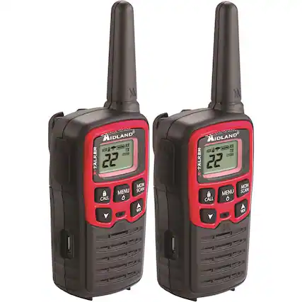Angle. Midland - E+Ready X-TALKER 26-Mile, 22-Channel FRS 2-Way Radios (Pair).