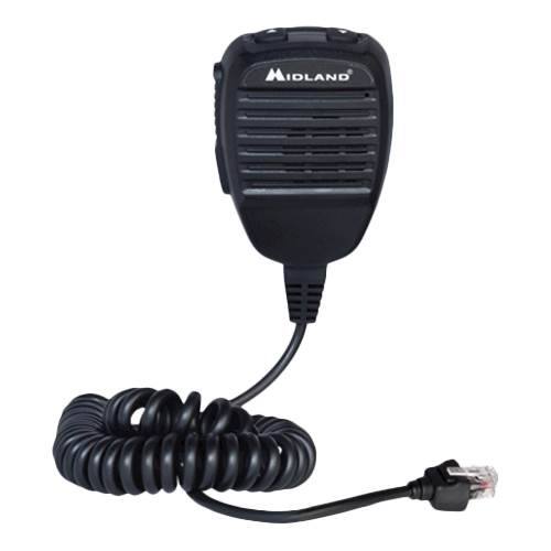 Alt View 13. Midland - MicroMobile® 50-Mile, 15-Channel GMRS 2-Way Radio - Black/Silver.