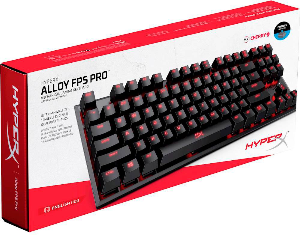 bemanning Wardianzaak roekeloos Best Buy: HyperX Alloy FPS Pro Wired TKL Gaming Mechanical CHERRY MX Blue  Switches Keyboard with Back Lighting Black HX-KB4BL1-US/WW