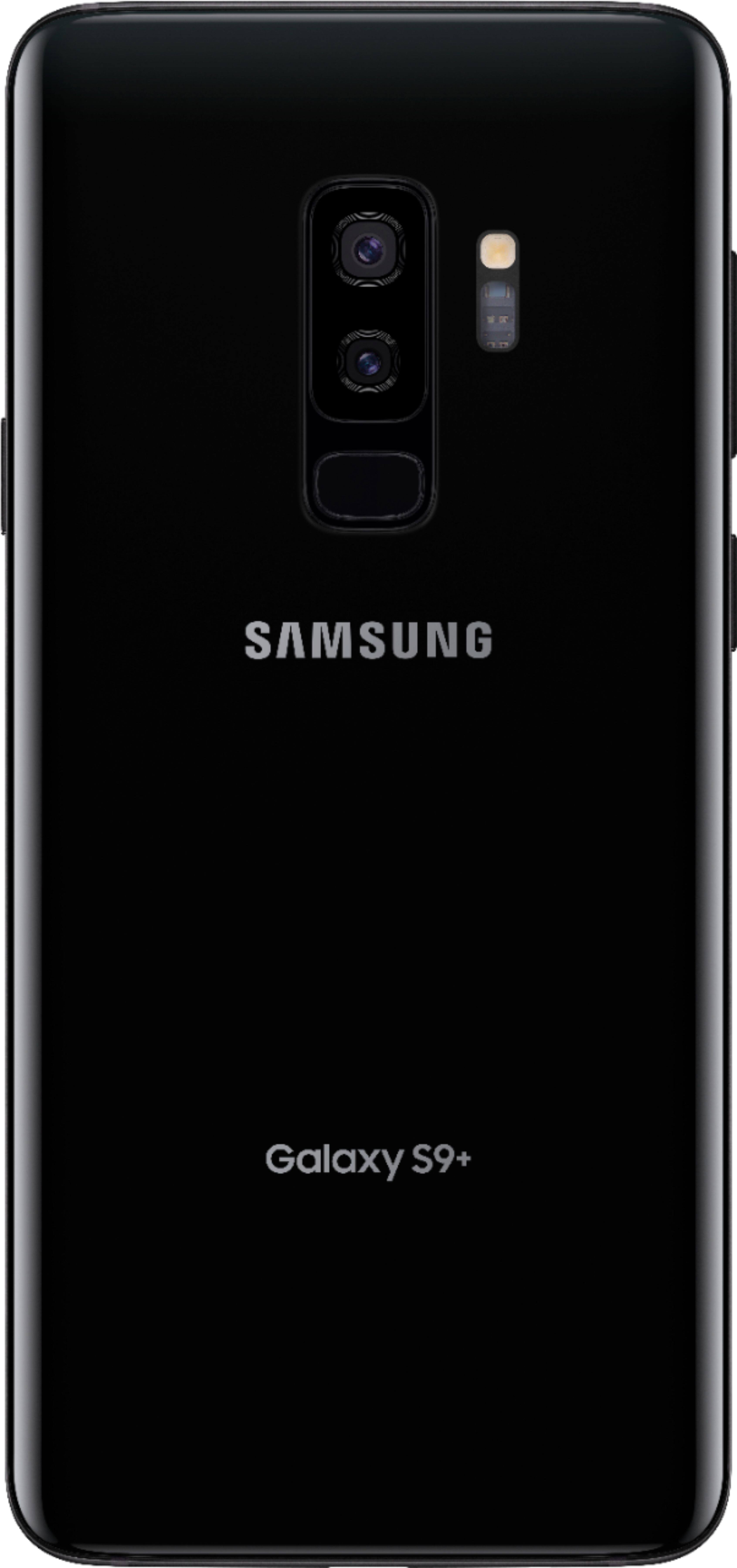 Back. Samsung - Geek Squad Certified Refurbished Galaxy S9+ with 64GB Memory Cell Phone - Midnight Black.