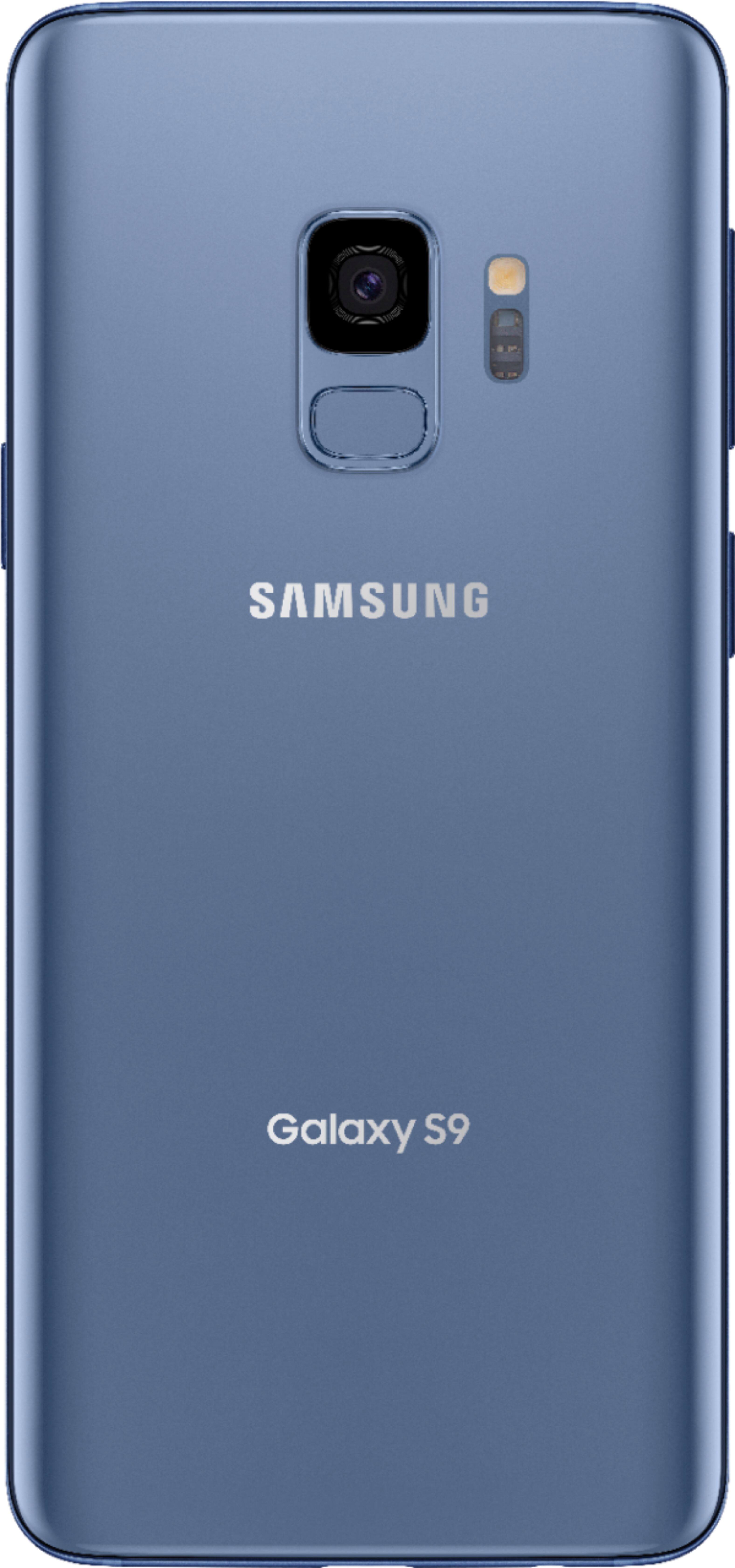 Back. Samsung - Geek Squad Certified Refurbished Galaxy S9 with 64GB Memory Cell Phone - Coral Blue.