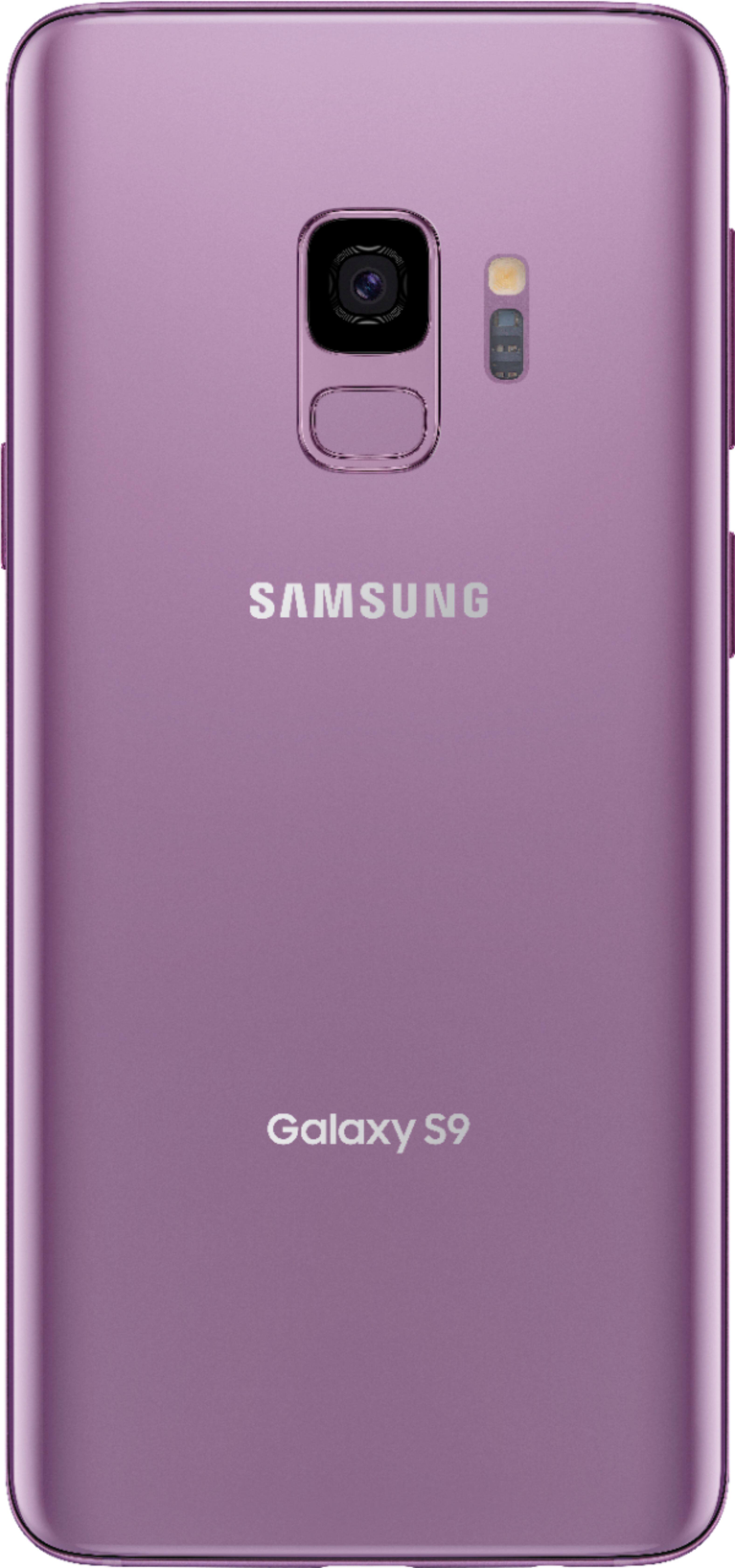 Back. Samsung - Geek Squad Certified Refurbished Galaxy S9 with 64GB Memory Cell Phone - Lilac Purple.