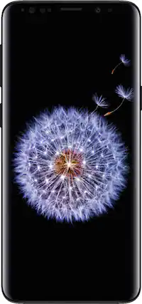 Front. Samsung - Geek Squad Certified Refurbished Galaxy S9 4G LTE with 64GB Memory Cell Phone - Midnight Black.