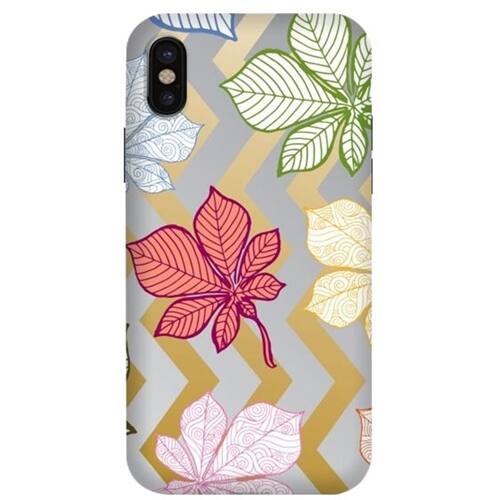 Front. ArtsCase - StrongFit Designers Case for Apple® iPhone® X - Gray/Gold.