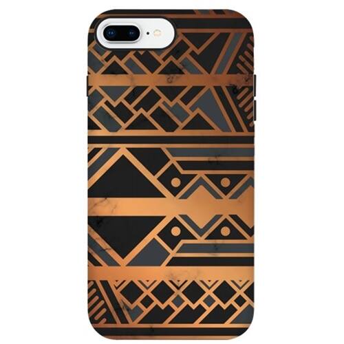 Front. ArtsCase - StrongFit Designers Case for Apple® iPhone® 7 Plus and 8 Plus - Gold/Black.
