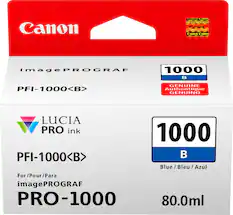 Front. Canon - PFI-1000 Standard Capacity Ink Cartridge - Blue.