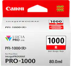 Front. Canon - PFI-1000 Standard Capacity Ink Cartridge - Red.