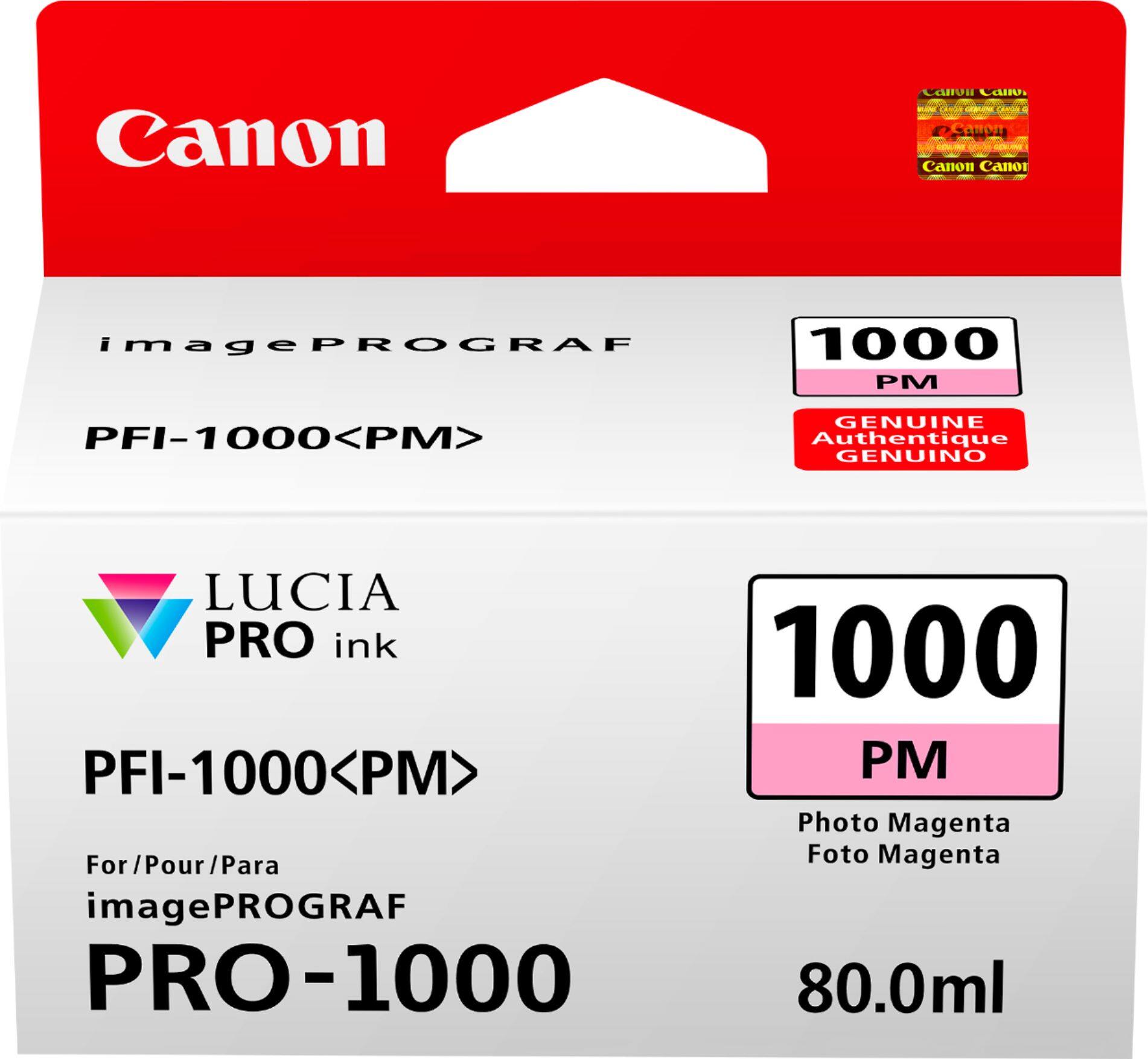Front. Canon - PFI-1000 Standard Capacity Ink Cartridge - Photo Magenta.
