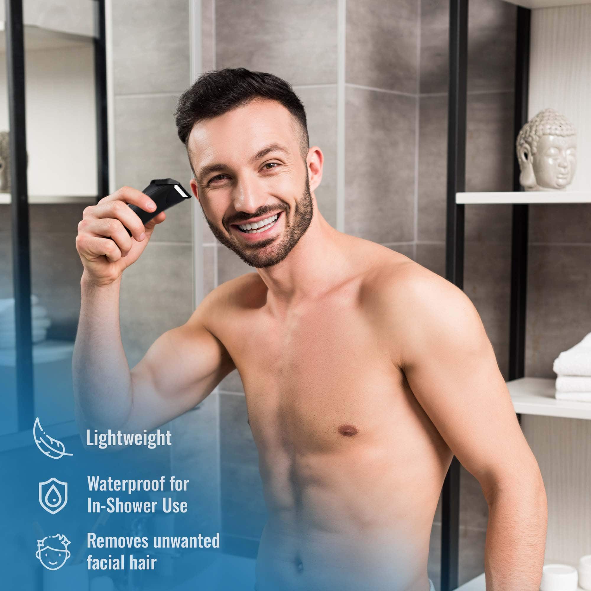 Pursonic Mario Lopez Wireless Body Hair Trimmer & Shaver and Beard