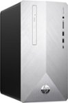 Angle Zoom. HP - Pavilion Desktop - Intel Core i5 - 12GB Memory - 1TB Hard Drive + 128GB Solid State Drive - Natural Silver/Brushed Hairline Pattern.