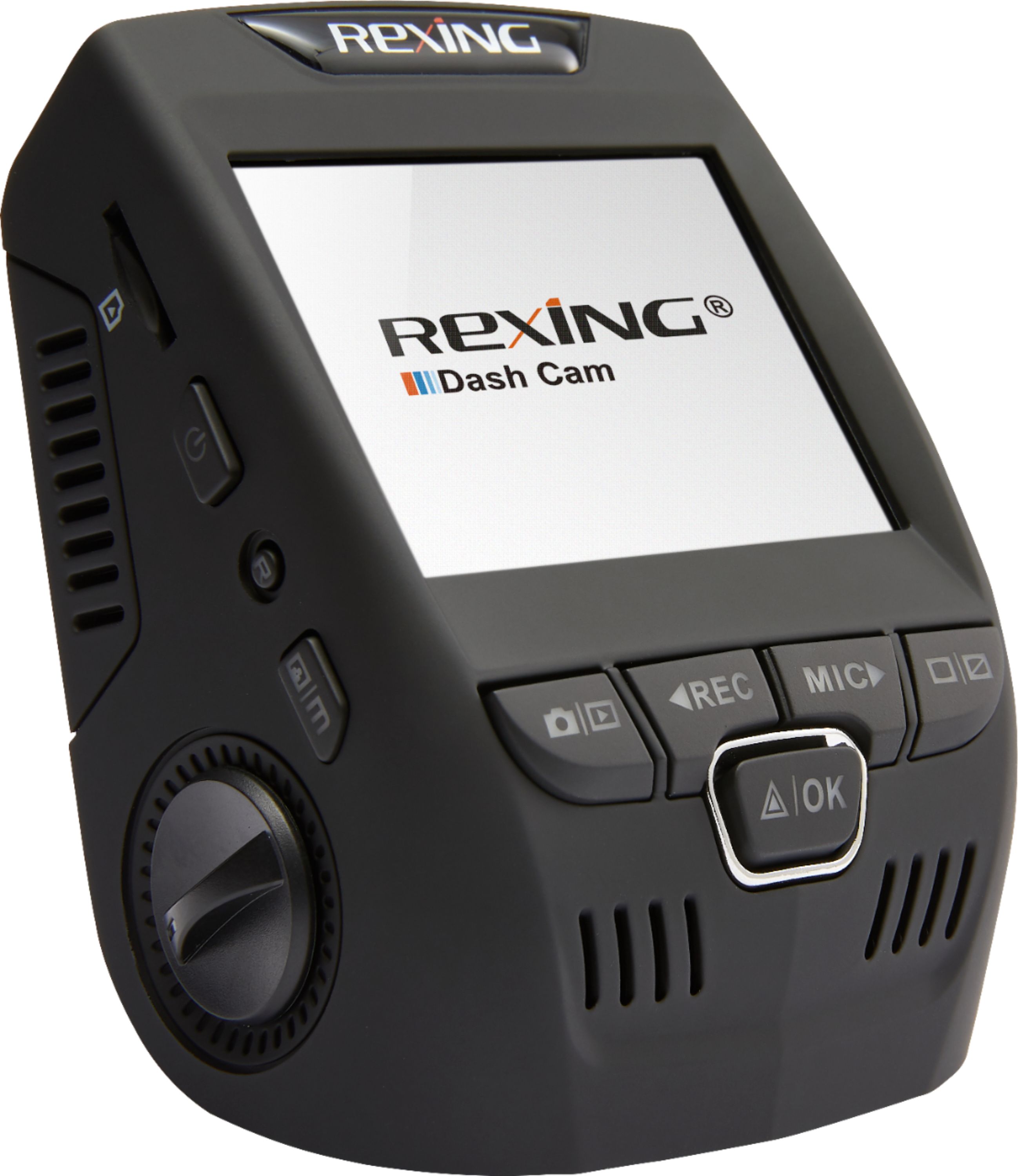 Alt View 13. Rexing - V1P Dual Dash Camera - Black.