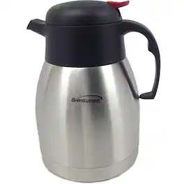 Brentwood - 2.0 Liter Vacuum Stainless Steel Coffee Pot (CTS-2000) - Silver/Black