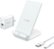 Front Zoom. Anker - PowerWave 10W Wireless Charging Stand for iPhones and Android - White.