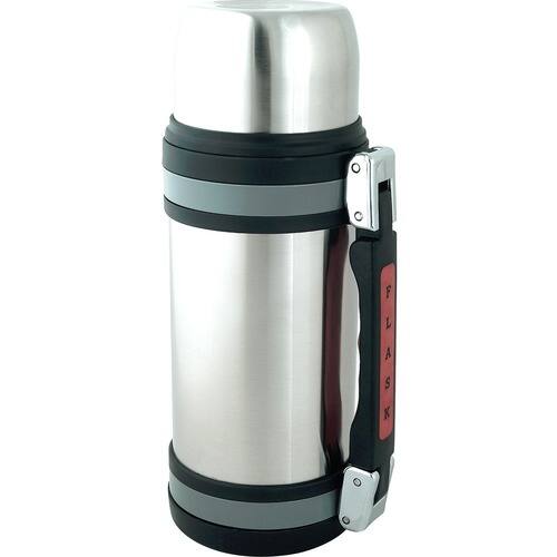 Left. Brentwood - 1.2 Liter Vacuum Stainless Steel Bottle with Handle - Red.