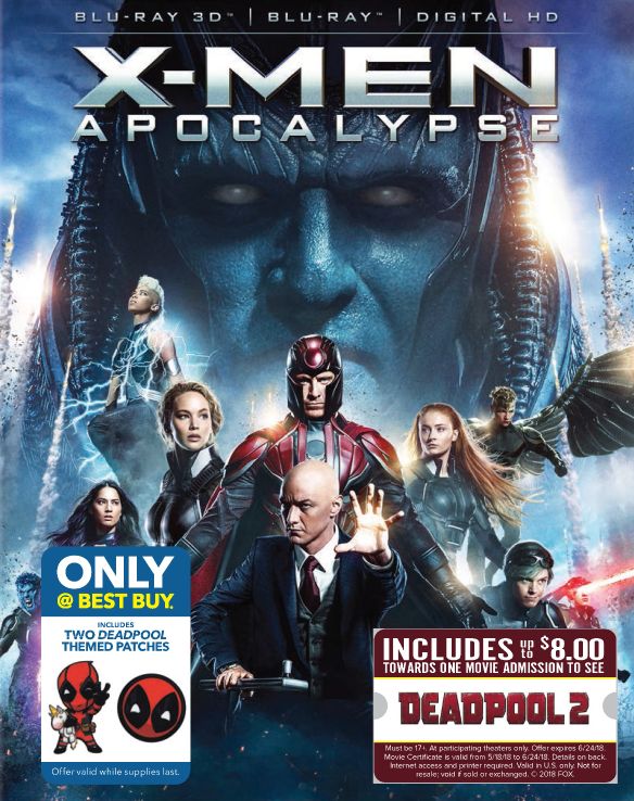  X-Men: Apocalypse [3D] [Blu-ray] [Movie Money] [Only @ Best Buy] [Blu-ray/Blu-ray 3D] [2016]