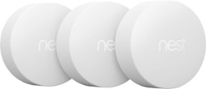 Google - Nest Temperature Sensor (3-Pack) - White - Front_Zoom