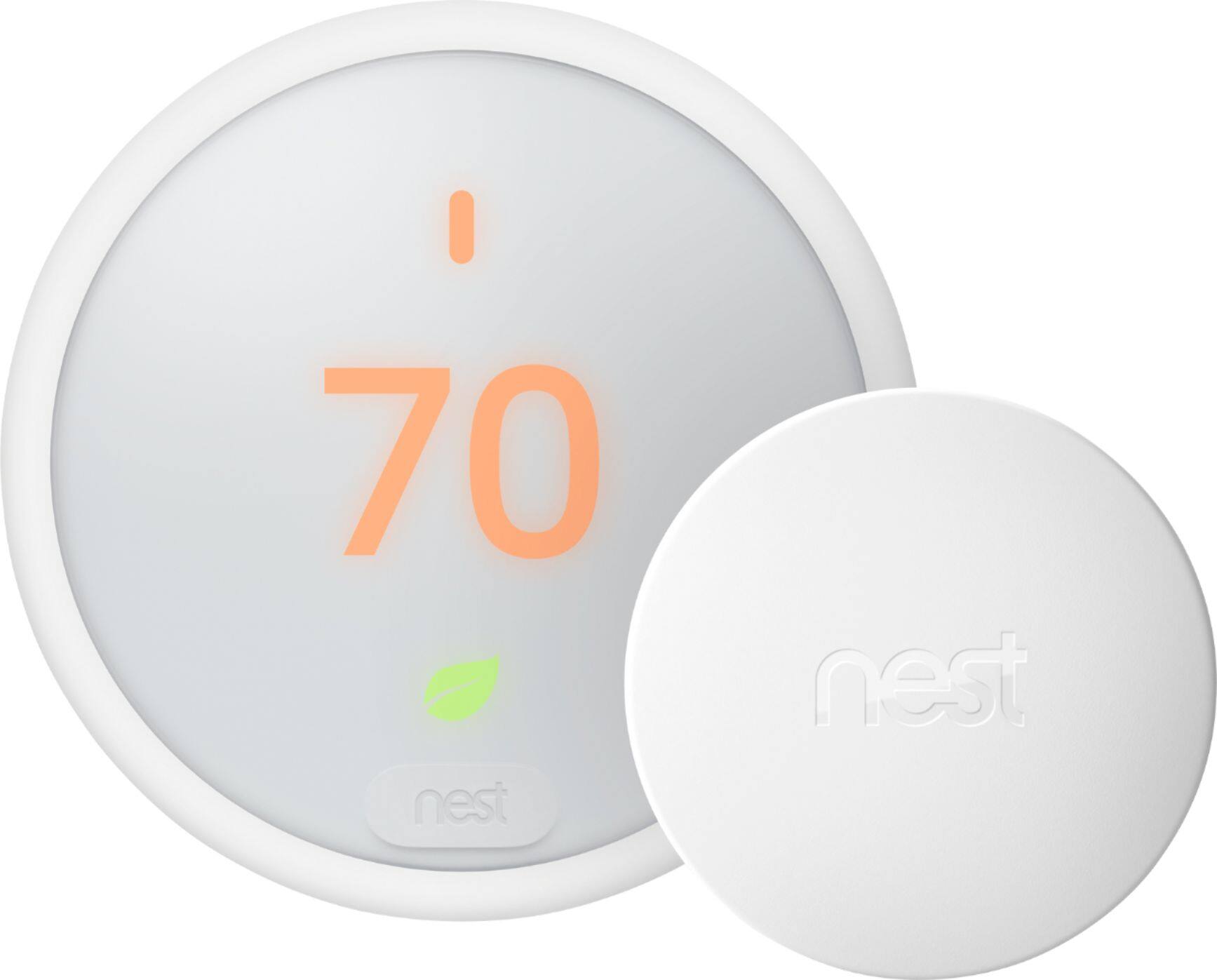 Alt View 14. Google - Nest Temperature Sensor (3-Pack) - White.