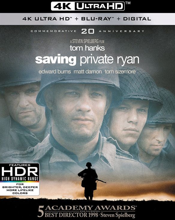 Saving Private Ryan [4K Ultra HD Blu-ray/Blu-ray] [1998] was $22.99 now $14.99 (35.0% off)