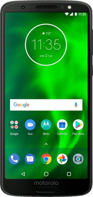 Motorola - Moto G6 with 32GB Memory Cell Phone (Unlocked) - Black - Front_Zoom