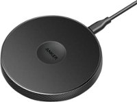 Front Zoom. Anker - PowerPort 5W Qi Certified Wireless Charging Pad for iPhone®/Android - Black.