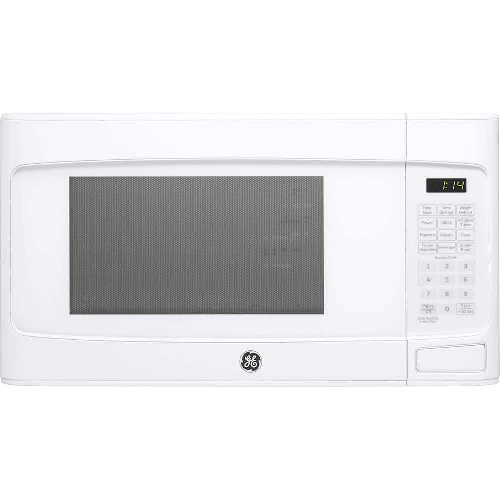 Front. GE - 1.1 Cu. Ft. Microwave - White.