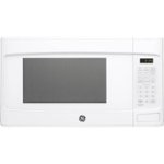 Front Zoom. GE - 1.1 Cu. Ft. Microwave - White.