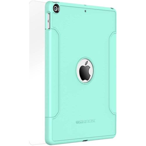 SaharaCase - Classic Case with Glass Screen Protector for Apple® iPad® 9.7" with Glass Screen - Aqua