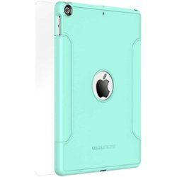 SaharaCase - Classic Case with Glass Screen Protector for Apple® iPad® 9.7" with Glass Screen - Aqua - Front_Zoom