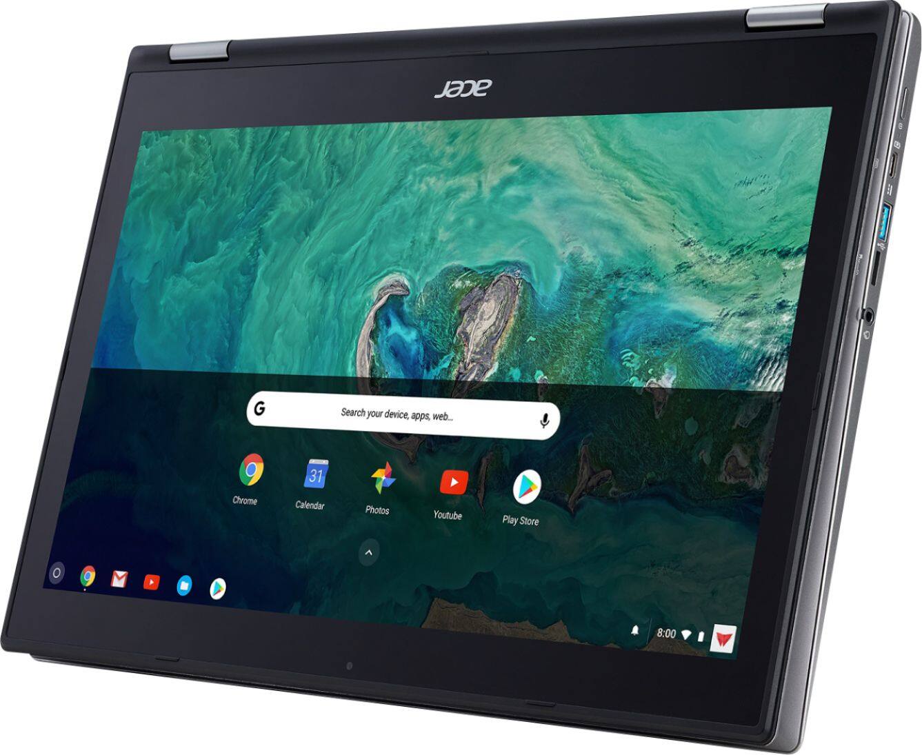 Alt View 12. Acer - Spin 15 2-in-1 15.6" Touch-Screen Chromebook - Intel Pentium - 4GB Memory - 64GB Solid State Drive.