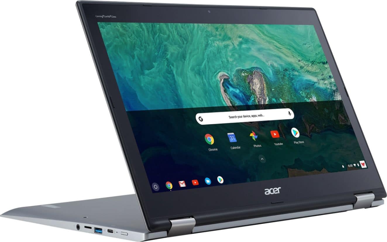 Alt View 13. Acer - Spin 15 2-in-1 15.6" Touch-Screen Chromebook - Intel Pentium - 4GB Memory - 64GB Solid State Drive.